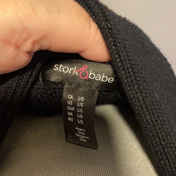 A Stork & Babe Black Belted Cardigan in large - Picture 4 of 4